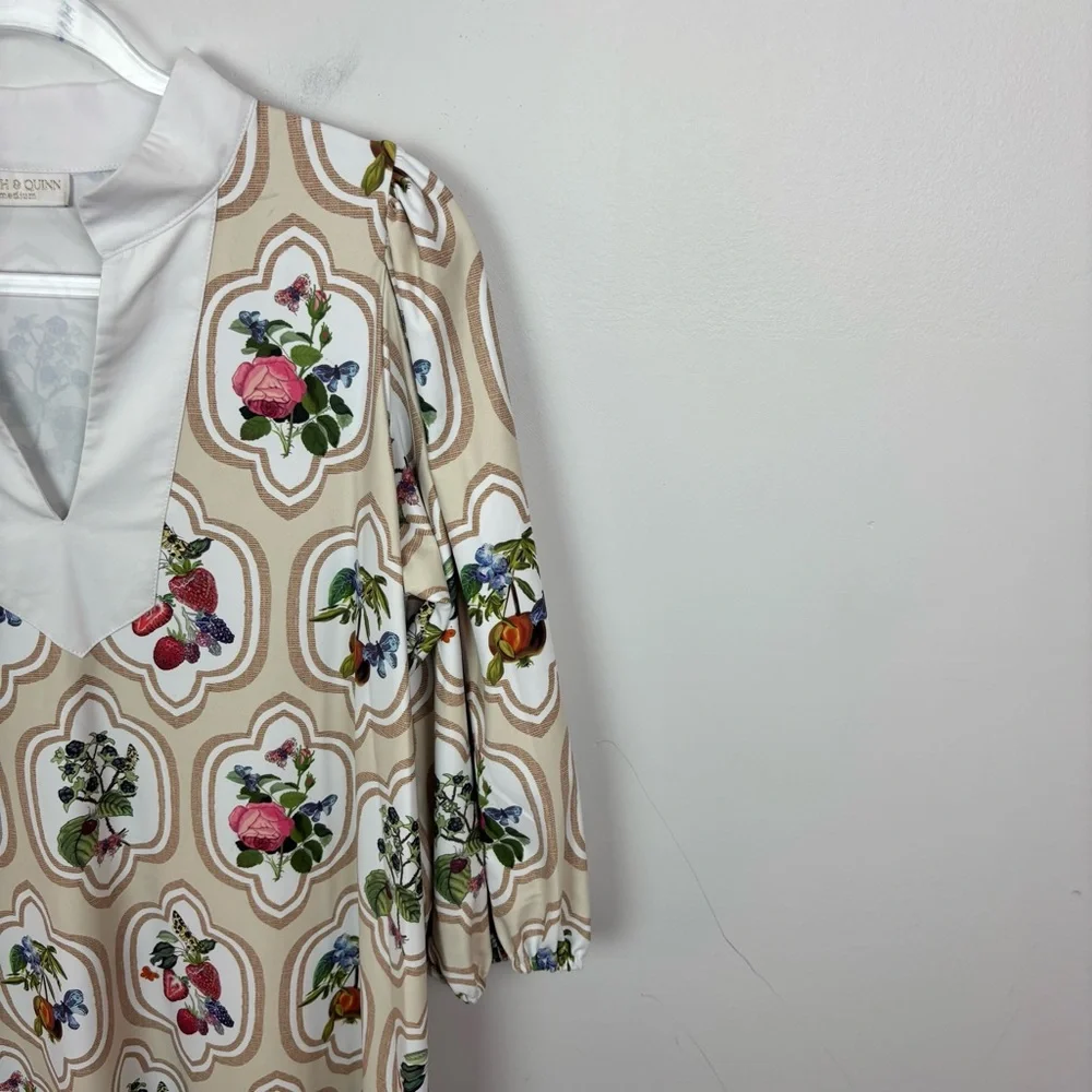 SMITH & QUINN The Brooks Dress Fruit Patch Italian Matte Stretch Fabric - Picture 3 of 9